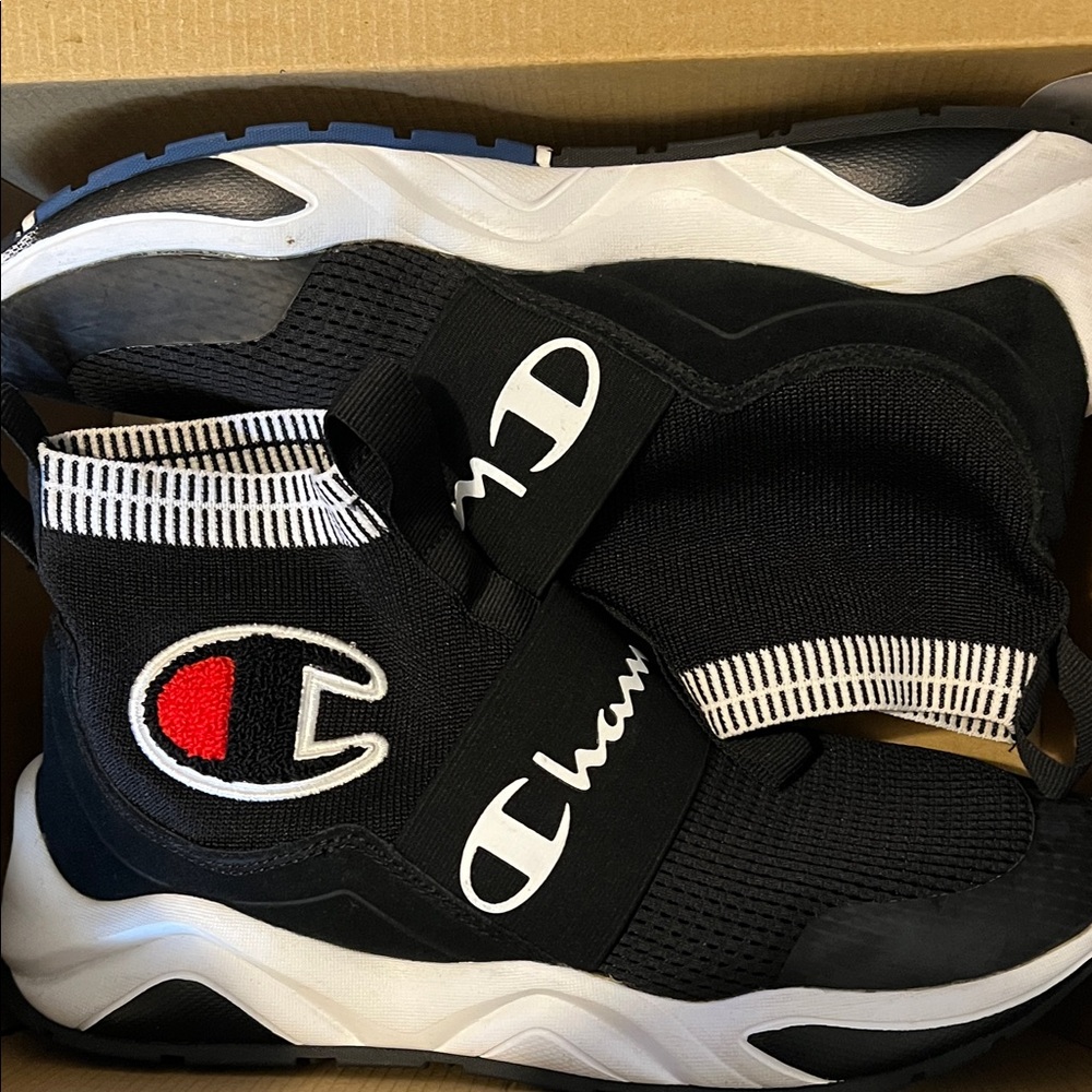 Champion Kids Black and White Sneakers